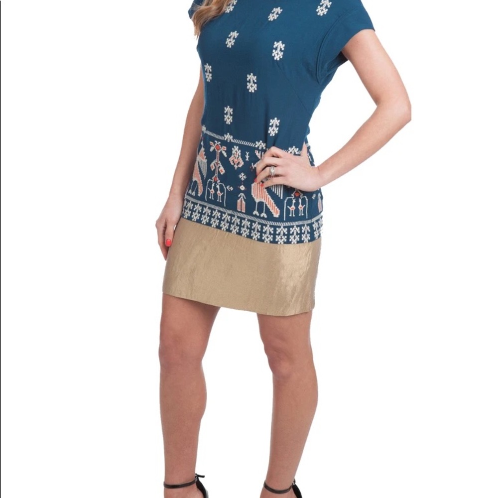 Anthropologie Floreat Avian Myth Shift Dress